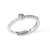 Ladies Copper Ring Plated 18K Gold With Letter Pattern And Electroplating Treatment