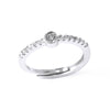 Ladies Copper Ring Plated 18K Gold With Letter Pattern And Electroplating Treatment