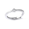 Ladies Copper Ring Plated 18K Gold With Letter Pattern And Electroplating Treatment
