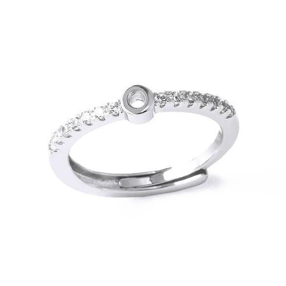 Ladies Copper Ring Plated 18K Gold With Letter Pattern And Electroplating Treatment