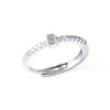 Ladies Copper Ring Plated 18K Gold With Letter Pattern And Electroplating Treatment