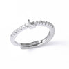 Ladies Copper Ring Plated 18K Gold With Letter Pattern And Electroplating Treatment