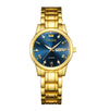 Ladies Fashion Business Diamond Waterproof Luminous Quartz Watch With Round Dial And Alloy Strap And Case
