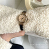Ladies Fashion Digital Watch Belt Pu Strap Stainless Steel Buckle Alloy Case Round Dial Forest Style
