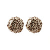 Ladies Fashion Hand Knitted Mixed Materials Flowershaped Earrings And Wrist Flowers