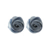 Ladies Fashion Hand Knitted Mixed Materials Flowershaped Earrings And Wrist Flowers