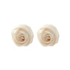 Ladies Fashion Hand Knitted Mixed Materials Flowershaped Earrings And Wrist Flowers