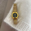 Ladies Fashion Quartz Watch With Bamboo Strap And Alloy Case Stainless Steel Buckle Round Dial