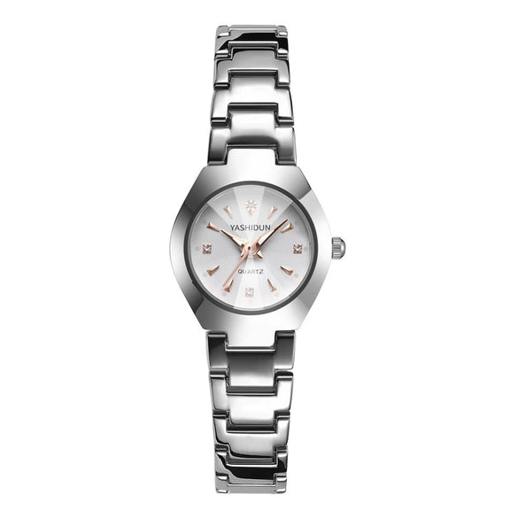 Ladies Fashion Quartz Watch With Round Dial Made Of Alloy Case And Stainless Steel Strap For Couple Wholesale
