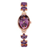 Ladies Fashionable Alloy Oval Dial Quartz Bracelet Watch