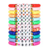Ladies Friendship Bracelet Polymer Clay Handmade With Letters Numbers Text