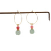 Ladies Handmade Geometric Jade Earrings