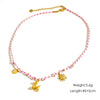 Ladies Handmade Stainless Steel And Titanium Steel Rope Chain Multi Pendant Light Luxury Geometric Necklace