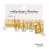 Ladies Imitation Pearl Geometric Hammer Set With Pearls Earrings