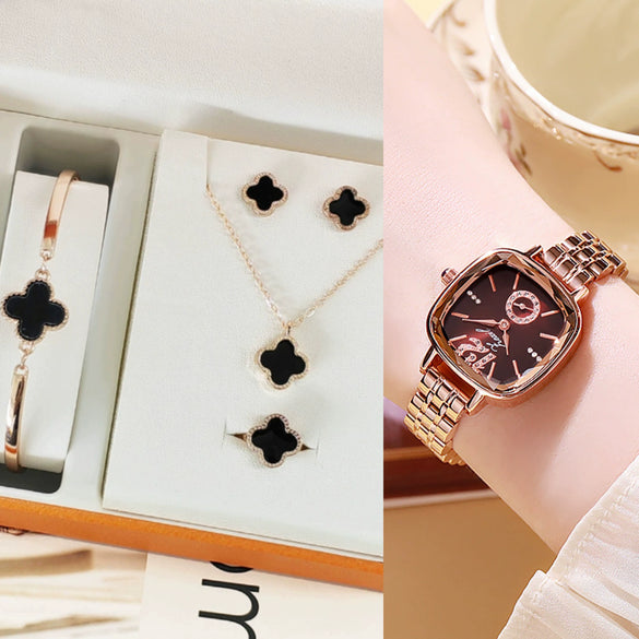 Ladies Leisure Quartz Watch With Alloy Case And Stainless Steel Strap And Buckle In Round Dial Shape