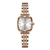 Ladies Leisure Quartz Watch With Alloy Case And Stainless Steel Strap And Buckle In Round Dial Shape