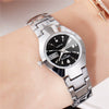 Ladies Leisure Waterproof Luminous Steel Watch With Round Dial