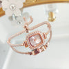 Ladies Metal Fashion Round Quartz Watch With Diecast Parts