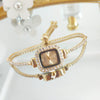 Ladies Metal Fashion Round Quartz Watch With Diecast Parts