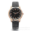 Ladies Multicolor Quartz Watch With Round Dial Alloy Case Imitation Leather Strap Leisure Style