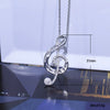 Ladies Pendant Necklace Copper Mixed Gem Inlay Zircon Geometric Ochain