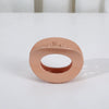 Ladies Plastic Resin Minimalist Geometric Painted Hollow Out Round Shark Clip Hairpin