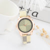 Ladies Quartz Watch Alloy Case Imitation Leather Strap Round Dial Leisure Style