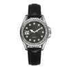 Ladies Quartz Watch Alloy Case Imitation Leather Strap Stainless Steel Clasp Round Dial