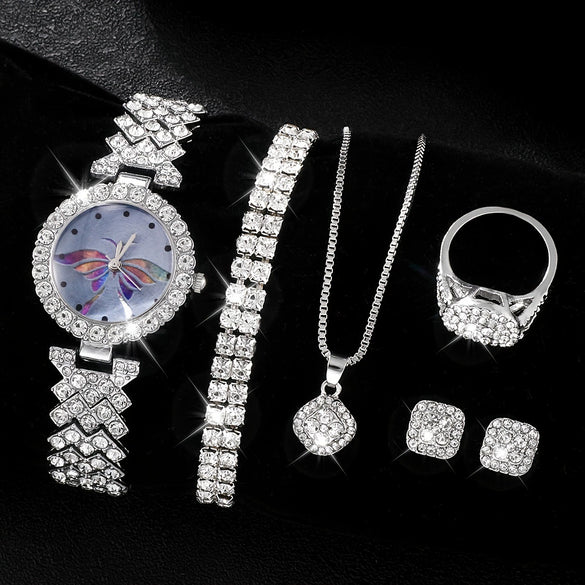Ladies Quartz Watch Alloy Casual Round Roman Pattern