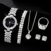 Ladies Quartz Watch Alloy Casual Round Roman Pattern