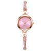 Ladies Quartz Watch Alloy Material Round Dial Leisure Style