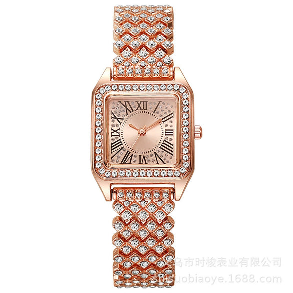 Ladies Quartz Watch Alloy Square Leisure Style Manufacturer Wholesale