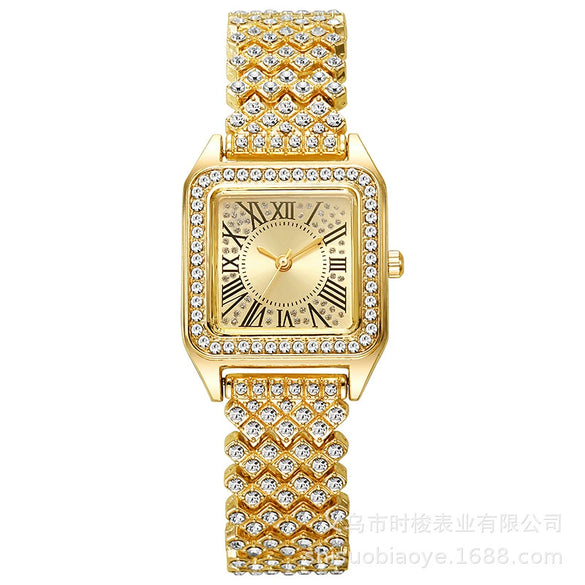 Ladies Quartz Watch Alloy Square Leisure Style Manufacturer Wholesale
