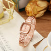 Ladies Quartz Watch Alloy Stainless Steel Square Design Fashion