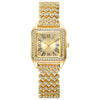 Ladies Quartz Watch Square Alloy Steel Strip Fashion