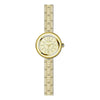 Ladies Retro Small Gold Alloy Wrist Watch With Round Dial And Medieval Style