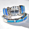 Ladies Ring Set Alloy Geometric Drop Glue Inlaid Zircon