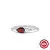 Ladies S925 Sterling Silver Geometric Diamond Engagement Ring With Classic Color And Electroplating Treatment