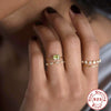 Ladies S925 Sterling Silver Geometric Diamond Engagement Ring With Classic Color And Electroplating Treatment