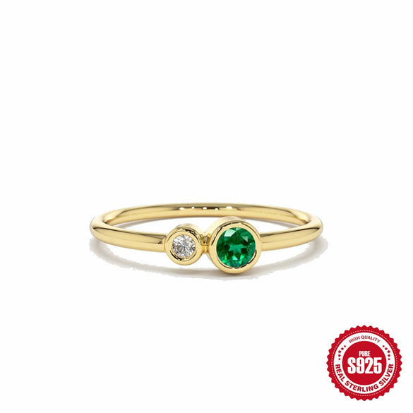 Ladies S925 Sterling Silver Geometric Diamond Engagement Ring With Classic Color And Electroplating Treatment