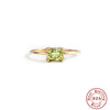 Ladies S925 Sterling Silver Geometric Diamond Engagement Ring With Classic Color And Electroplating Treatment