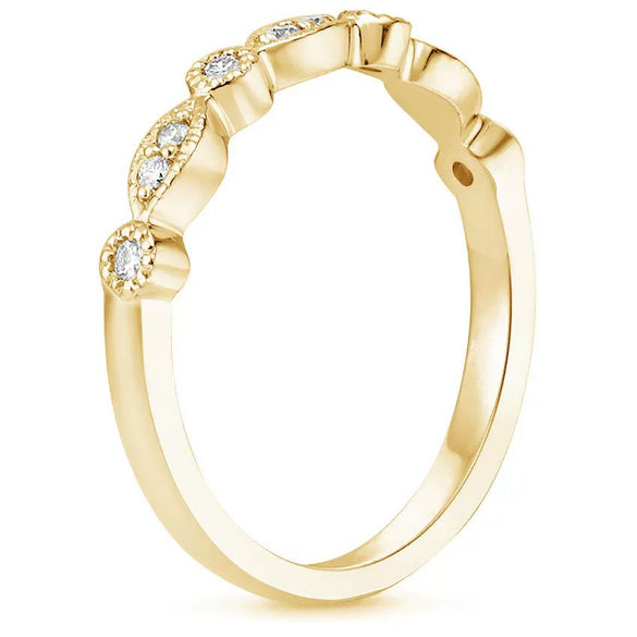Ladies Set Ring Luxury Big Gem Geometric Simple Style