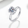 Ladies Simple Ushaped Bull Ring S925 Sterling Silver Geometric Electroplated