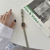 Ladies Small Wine Barrel Retro Quartz Waterproof Watch Alloy Case Ordinary Glass Mirror Leisure Style