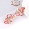 Ladies Spring Hair Clip Alloy Electroplated Crystal Pearl Bow Hair Accessory