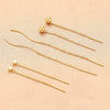 Ladies Stainless Steel And Titanium Steel Earrings With Cross Chain And Electroplating Treatment Jewelry Accessories