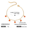 Ladies Stainless Steel And Titanium Steel Pendant Necklace And Bracelet With Crystal Flower Design And Electroplating