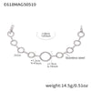 Ladies 316L Stainless Steel Bracelet With Geometric Pattern Electroplating 5A Zircon And Love Circle Stitching Light Luxury Style