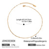 Ladies Stainless Steel Chain Necklace With Electroplating Light Luxury Style