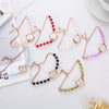 Ladies Stainless Steel Fashion Watch With Round Dial And Beaded Bracelet